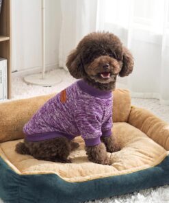 2 Pack Dog Sweaters for Small Dogs Girl Boy Winter Fleece Clothes Warm Soft Dog Sweatshirt Outfit for Dogs Cats Pet Apparel