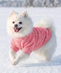 2 Pack Dog Sweaters for Small Dogs Girl Boy Winter Fleece Clothes Warm Soft Dog Sweatshirt Outfit for Dogs Cats Pet Apparel