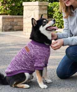 2 Pack Dog Sweaters for Small Dogs Girl Boy Winter Fleece Clothes Warm Soft Dog Sweatshirt Outfit for Dogs Cats Pet Apparel