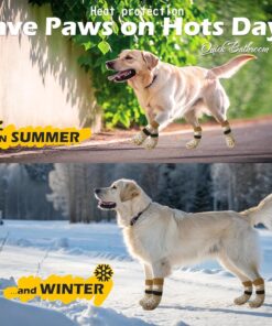 EXPAWLORER Anti Slip Dog Socks to Prevent Licking Paws, Dog Shoes for Hot Pavement, Dog Booties for Small Medium Large Senior Dogs, Traction Control Boots & Paw Protectors for...